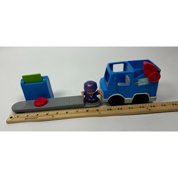 Fisher Price Little People Sending Love Mail Truck Mailbox Carrier 4 Letters Toy - Picture 15 of 16